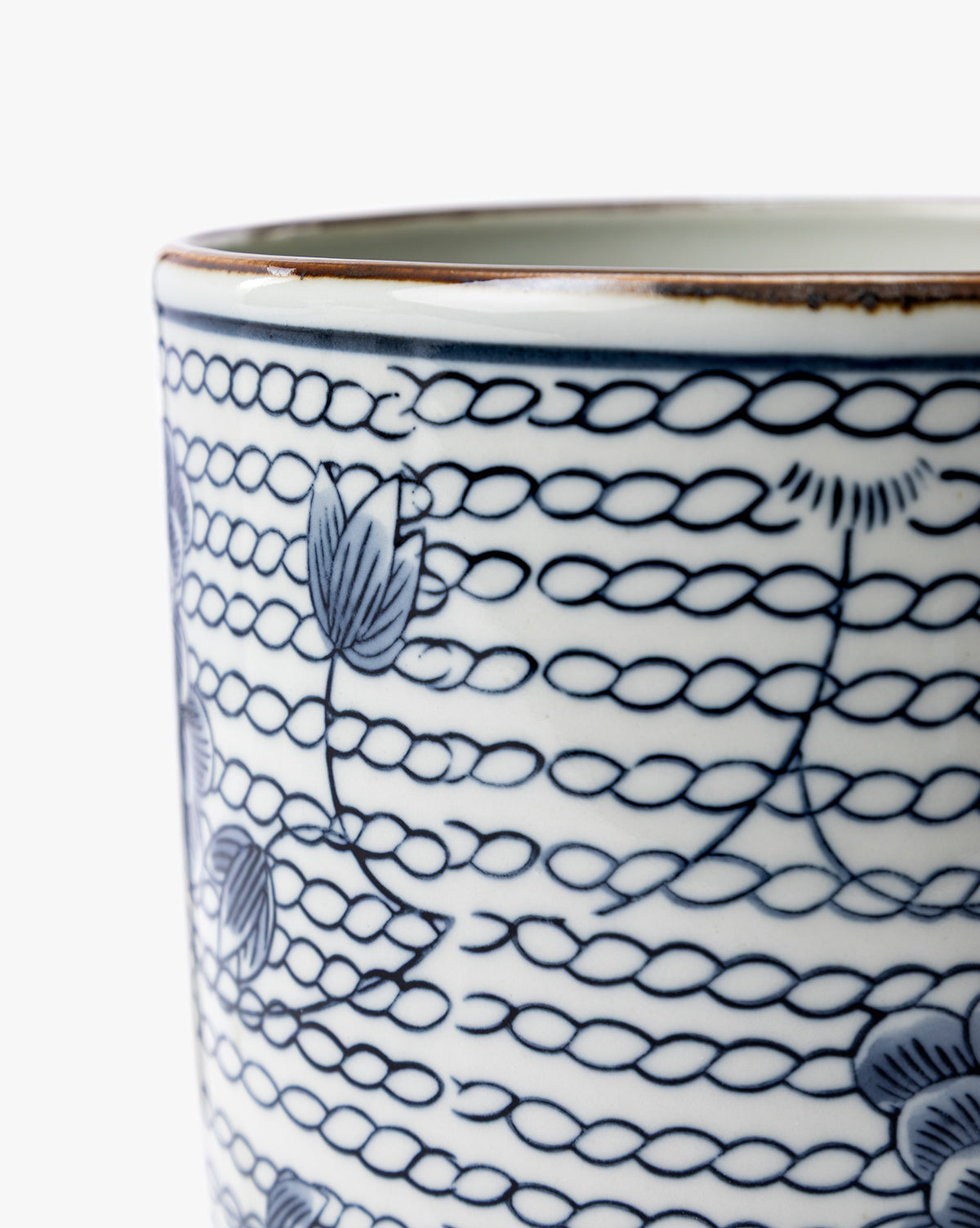 Blue & White Planter