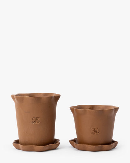 McGee & Co. Terracotta Ripple Planter