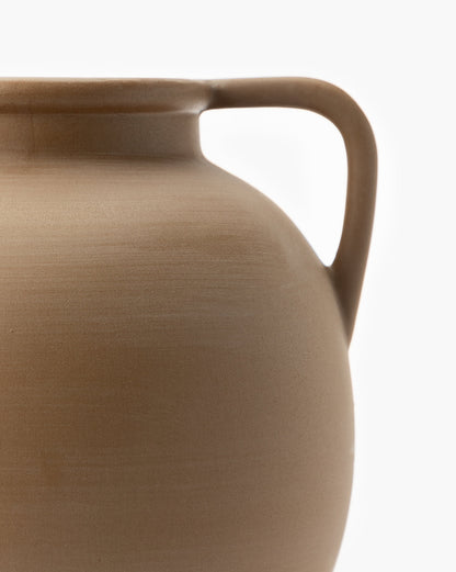 Rounded Dual Handled Vase