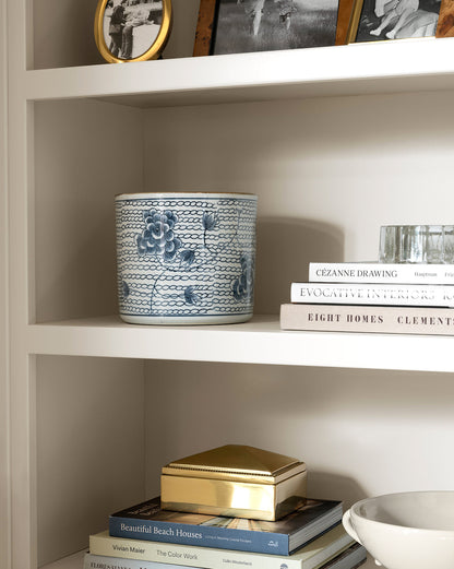 Blue & White Planter